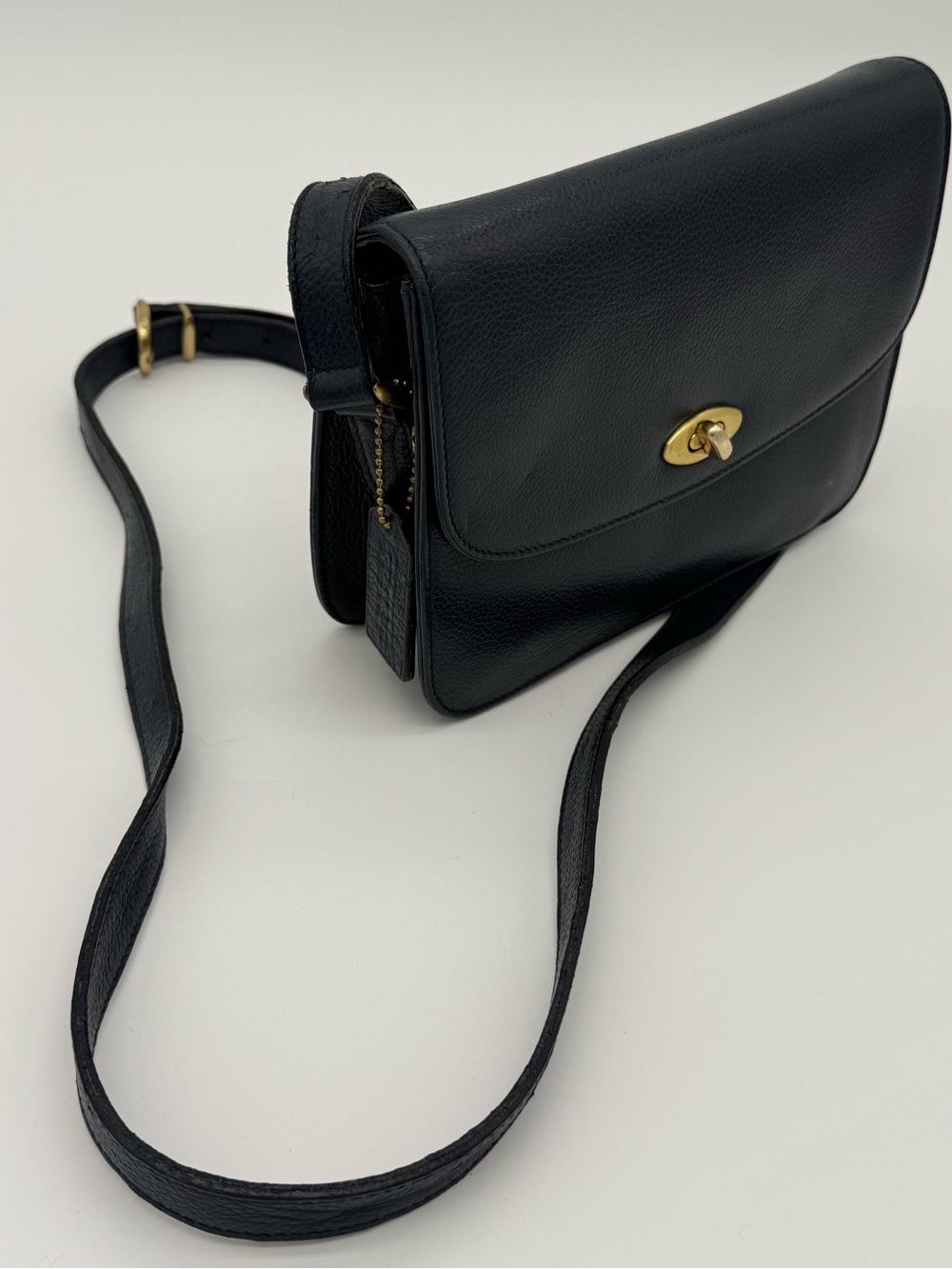 Coach 4400 Navy Leather Crossbody USA Made Classic Madison Spence Legacy Vintage - Picture 2 of 16